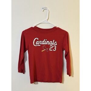 St. Louis Cardinals Red Long Sleeve Freese #23 Youth T Shirt Size S 6-7 MLB Kids